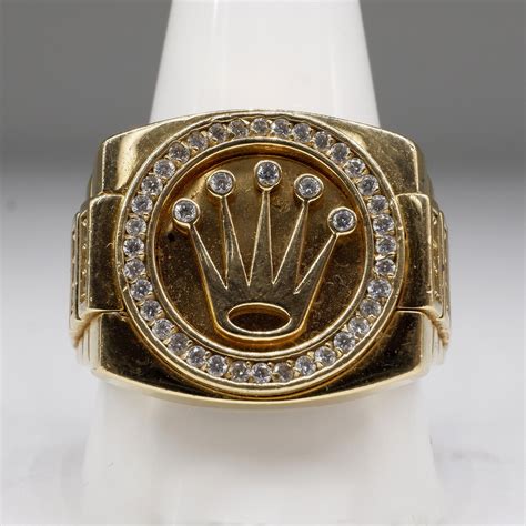 gold rolex diamond ring|rolex diamond ring price.